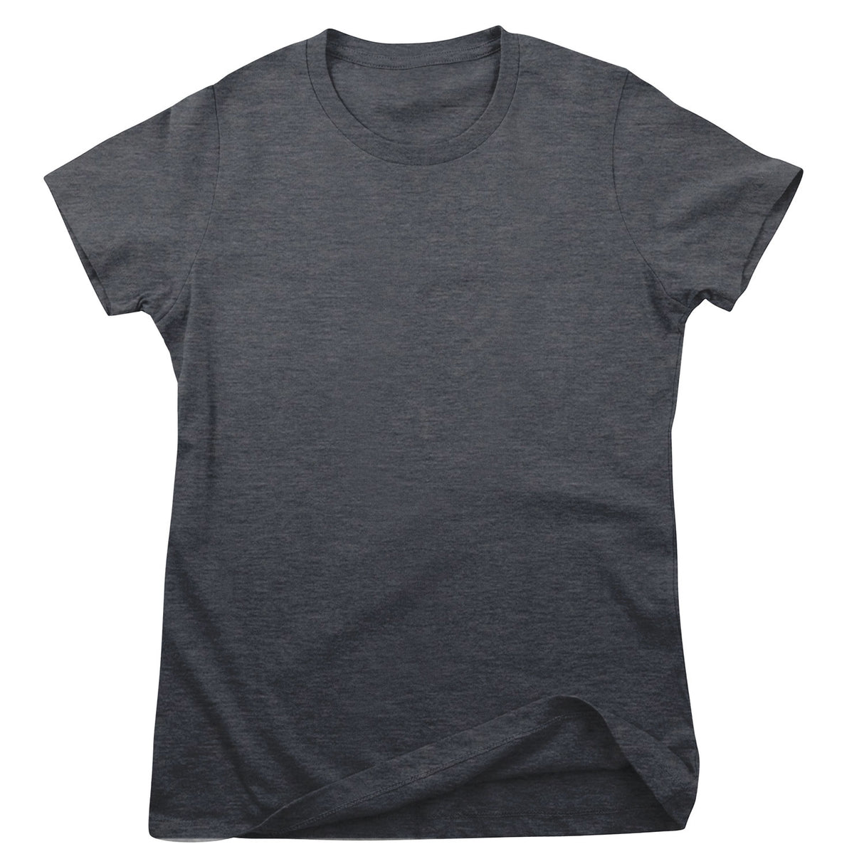 Dam T-Shirt Softstyle Mörkgrå Melerad