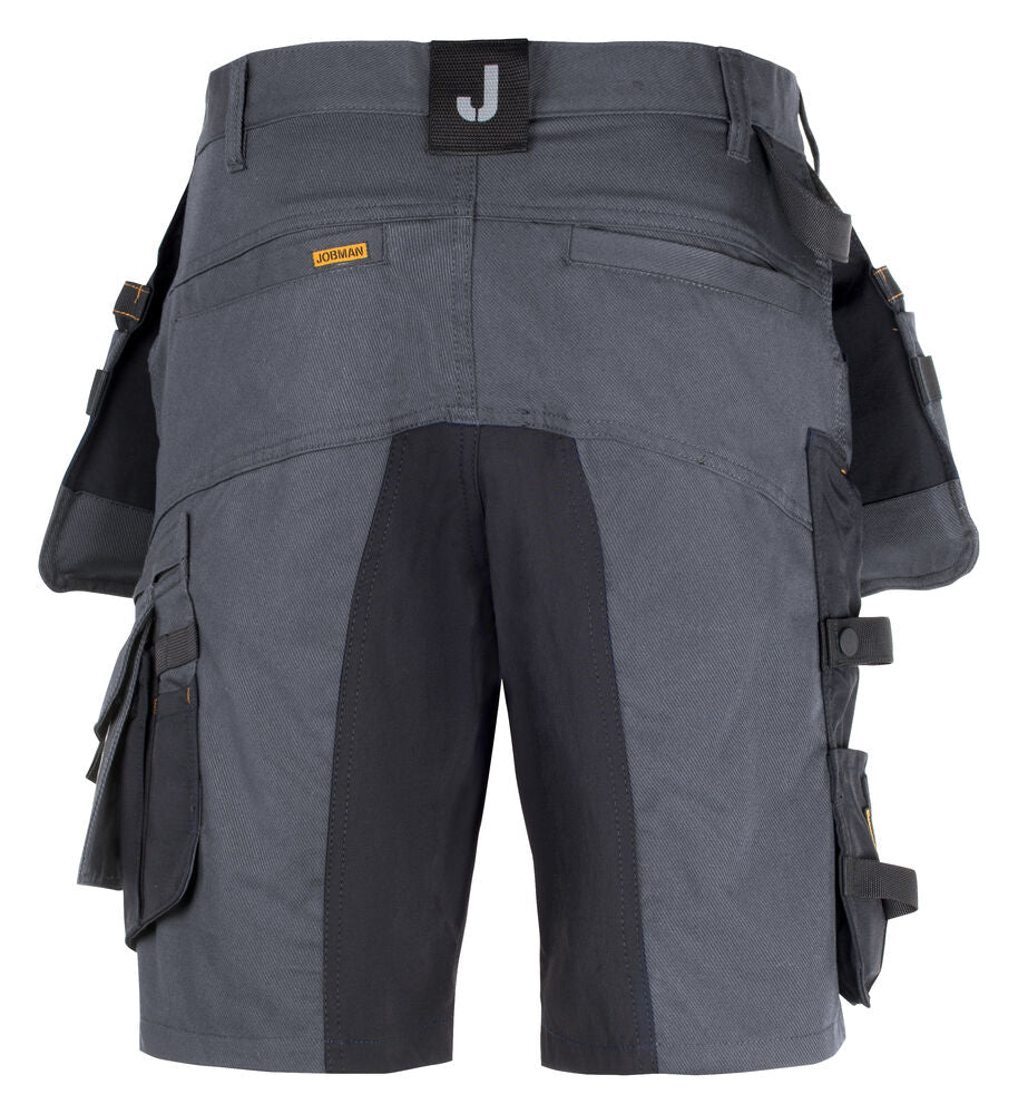 2168 Hantverksshorts Stretch Mörkgrå/Svart