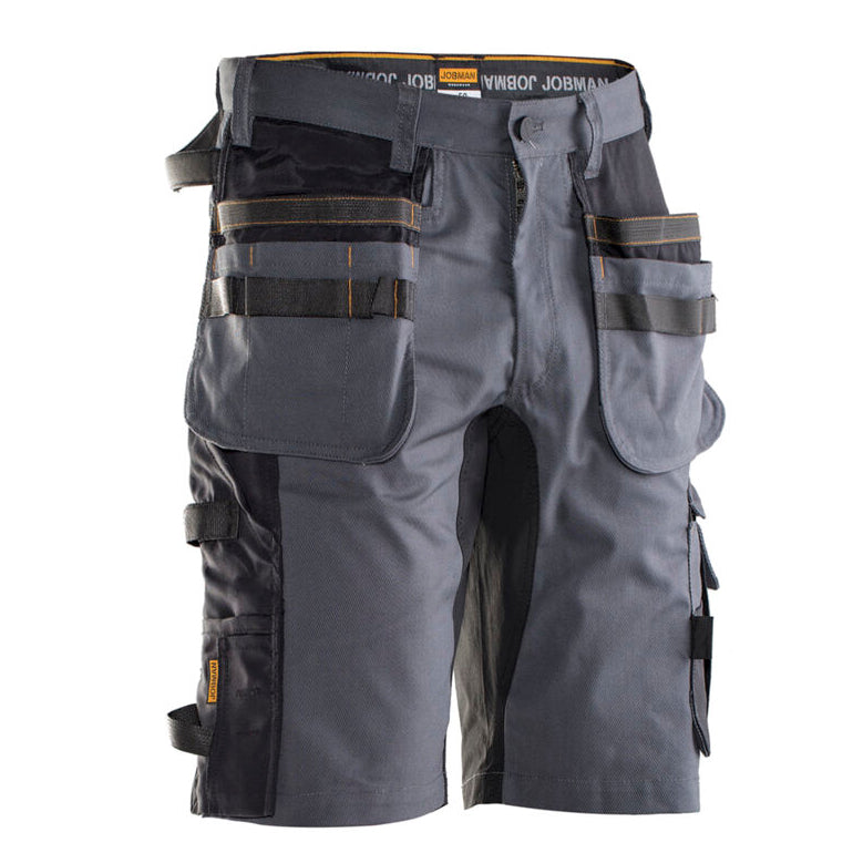 2168 Hantverksshorts Stretch Mörkgrå/Svart