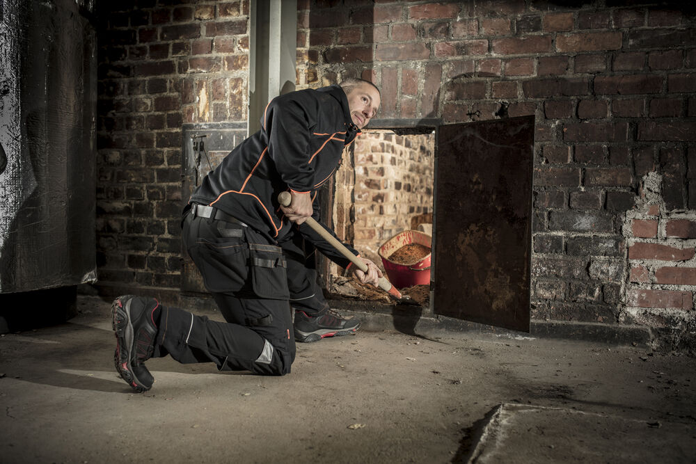 2191 Hantverksbyxa Stretch Grå/Svart