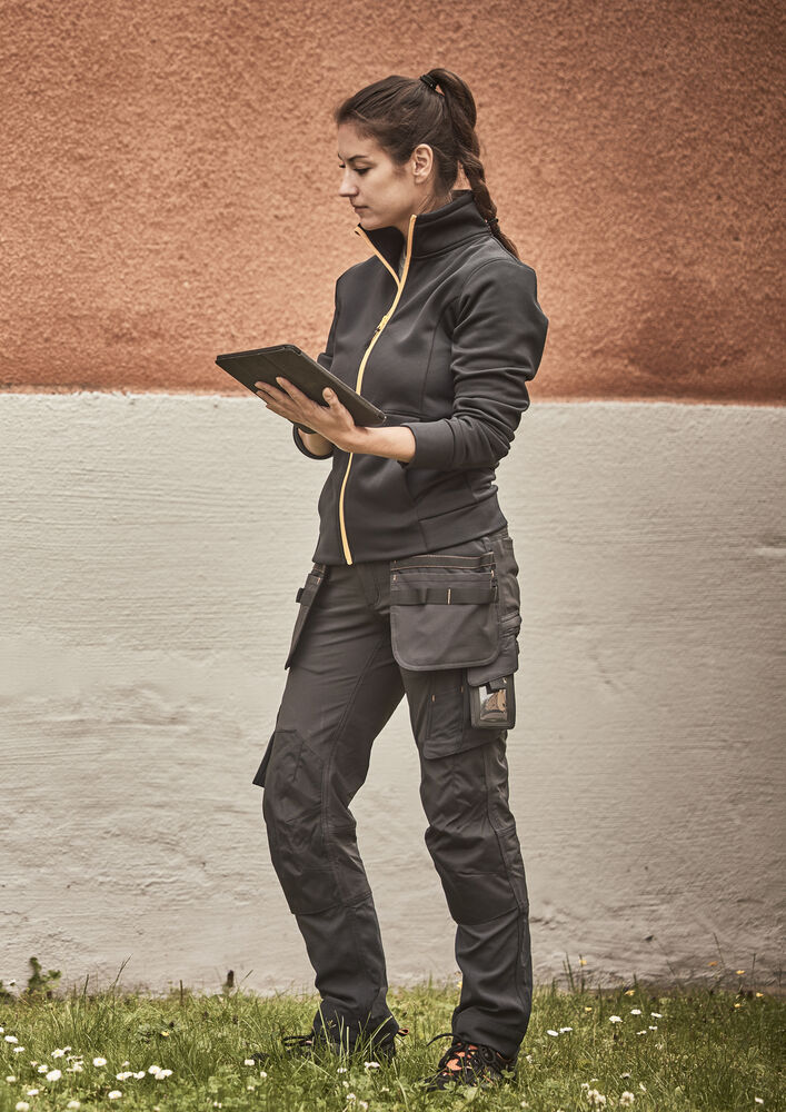 2371 Hantverksbyxa Stretch Dam Navy/Svart