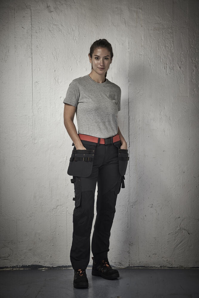 2371 Hantverksbyxa Stretch Dam Svart