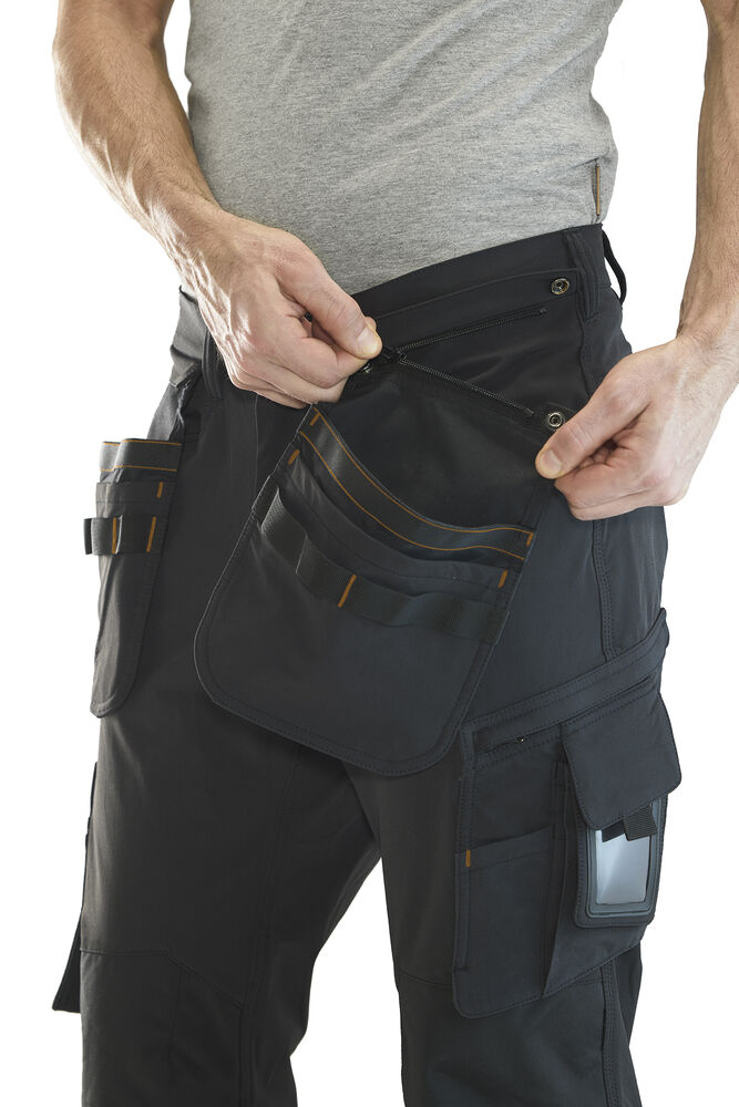 2391 Hantverksbyxa Stretch Oliv/Svart