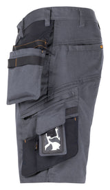 2168 Hantverksshorts Stretch Mörkgrå/Svart