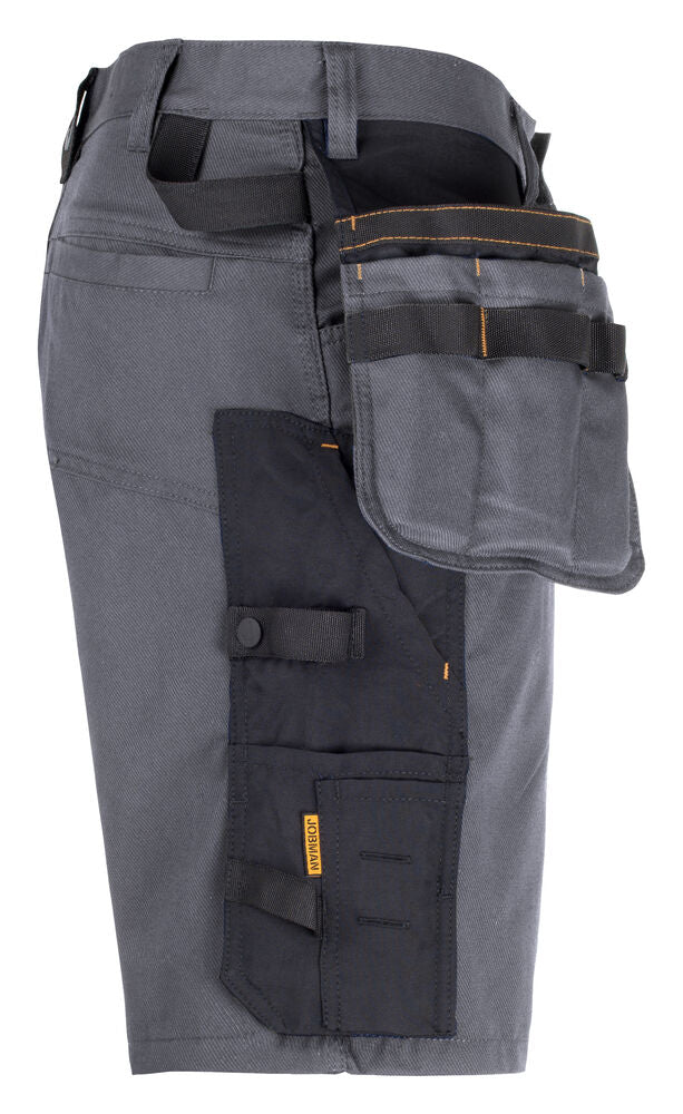 2168 Hantverksshorts Stretch Mörkgrå/Svart