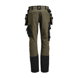 2391 Hantverksbyxa Stretch Oliv/Svart