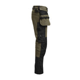 2391 Hantverksbyxa Stretch Oliv/Svart