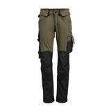 2391 Hantverksbyxa Stretch Oliv/Svart