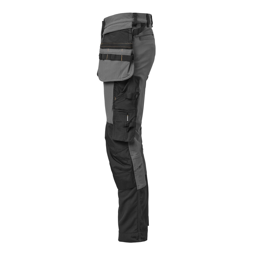 2391 Hantverksbyxa Stretch Grå/Svart