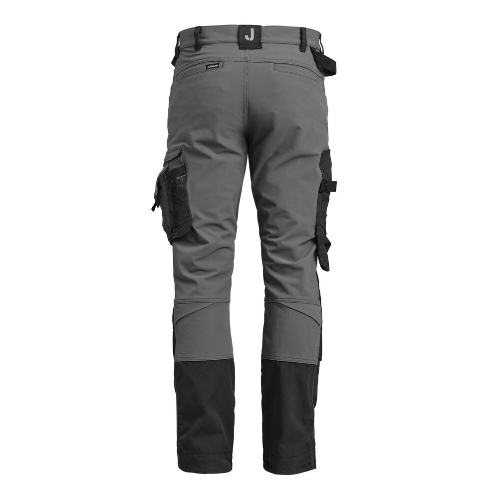 2391 Hantverksbyxa Stretch Grå/Svart