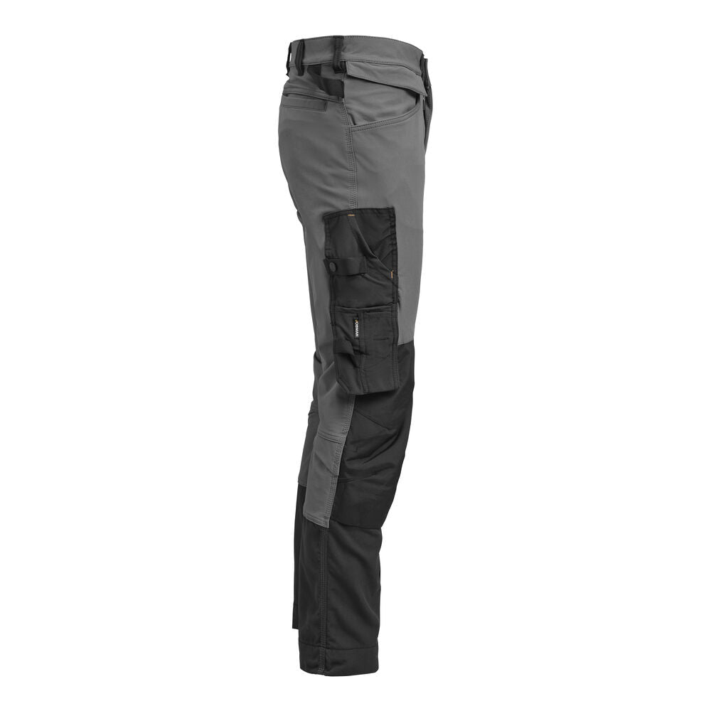 2391 Hantverksbyxa Stretch Grå/Svart